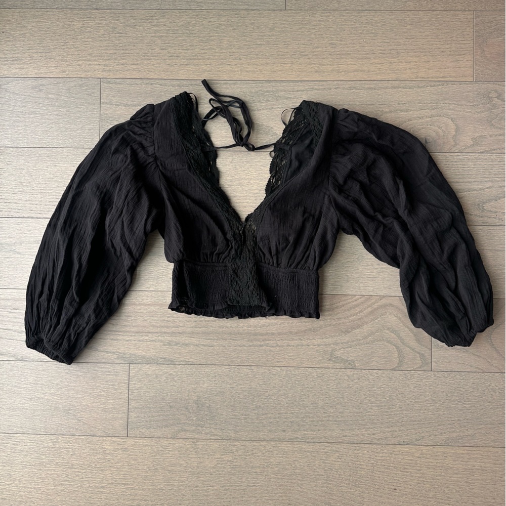 Cotton Candy LA Long Sleeve Cropped Top